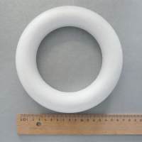 Styroporring 17 cm, Styroporkranz, 2 Stück