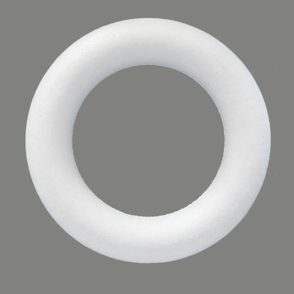 Styroporring 20 cm, Styroporkranz, 1 Stück