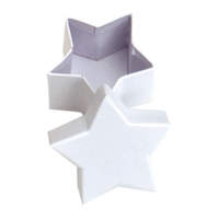 Pappboxen Set Sterne weiß, 24 kleine und 1 großer Stern Adventskalender