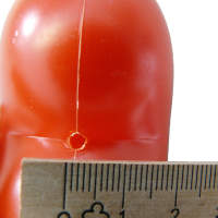 Kunststoffherz rot, 5 Stück ca. 9,5 cm