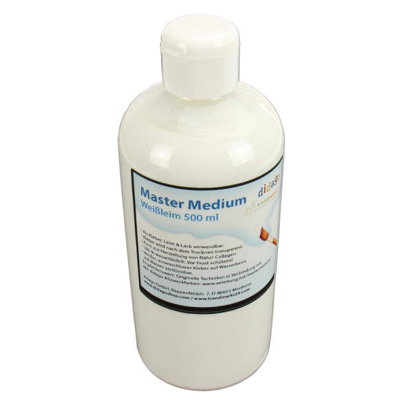 Master Medium Leim, Weißleim und Kleber, 1 Flasche 500 ml