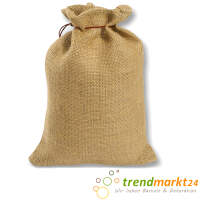 Jutesack neutral aus Jute, ca. 17 x 25 cm, 1 Stück Jutebeutel