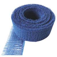 Juteband blau Gitterband Rupfenband Rolle 10 m lang, 5 cm...