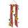 Juteband hochrot Gitterband Rupfenband Rolle 10 m lang, 5 cm breit