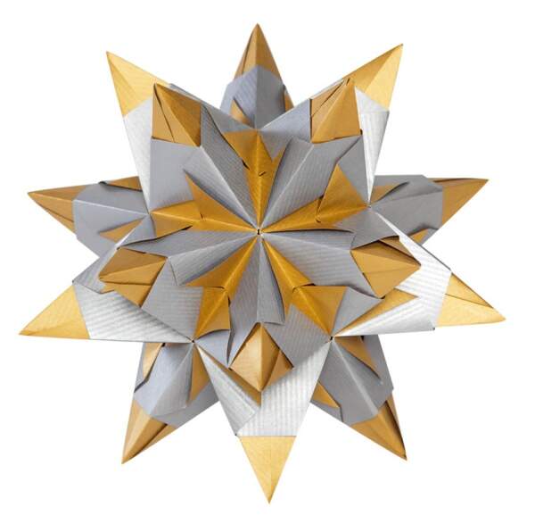 Bascetta Stern, Duo silber/gold, 15x15 cm, 32 Blatt, 75 g m²