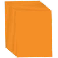 Tonpapier orange, 50x70cm, 10 Bögen, 130 g/m² Tonzeichenpapier