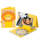 Passepartoutkarten gelb rechteckig, 5er Pack, 10,5 x 15 cm