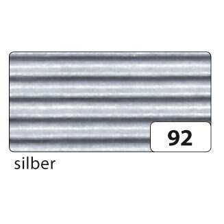 Wellpappe silber 10er Pack, 50 x 70 cm