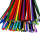 Pfeifenputzer bunt 6 mm, 50 cm lang, 100 Stück
