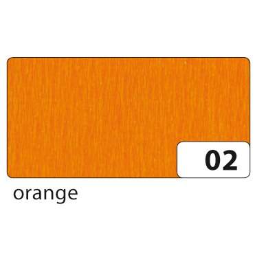 Krepppapier orange, 50 cm x 2,5 m, 1 Rolle