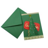 Doppelkarten tannengrün, 5er Pack, 10,5 x 15 cm