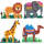 Stiftplatten Elefant, Löwe, Kamel und Giraffe Legeplatten für Bügelperlen