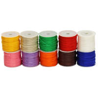 Knüpffaden 10er Sortiment 10 Farben, Flechtschnur 1,7mm stark