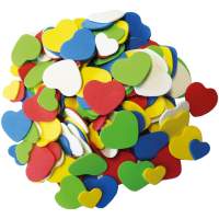 Moosgummi Herzen, 200 Stück,...