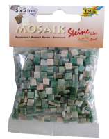 Mosaiksteine-Mix marmoriert grün, 0,5 x 0,5 cm, 700...