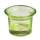 Teelichtglas grün, ca. 6,5 x 4,5 cm