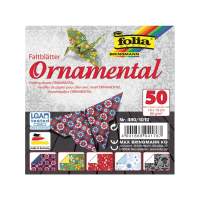 Faltblätter Ornamental, 10x10 cm, 80g/m²
