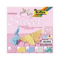 Faltblätter Sweet, 15 x 15 cm, 50 Blatt, 80 g m²