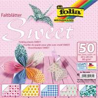 Faltblätter Sweet, 20 x 20 cm, 50 Blatt, 80 g m²