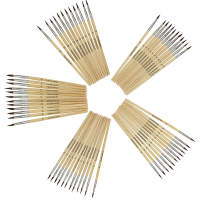 Haarpinsel Set 60 Stück, je 12 Stk. von Nr. 4,6,8,10,12