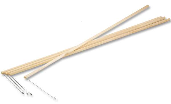 Laternenstäbe 60 cm lang, Ø 8 mm, 50 Stück