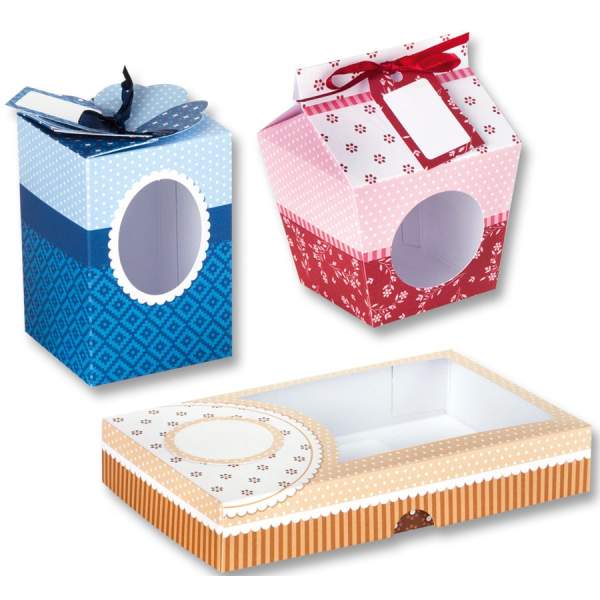 Geschenkschachteln Süßes Verpacken, 9 Stück, 40 Teile