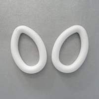 Styroporei, Rahmen 10 cm, 5 Stück oval