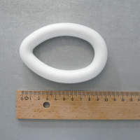 Styroporei, Rahmen 10 cm, 5 Stück oval