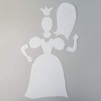 Creapop Prinzessin aus selbstklebender Folie, ca. 32 cm groß
