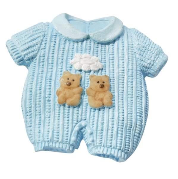 Baby Strampler blau, ca. 5 cm groß