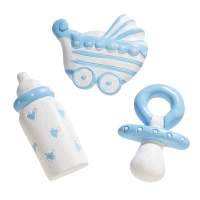 Baby-Streuteile Junge, 3er Set, ca. 3 cm groß