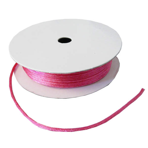 Kordel pink Satinkordel 2 mm x 10 m aus Satin