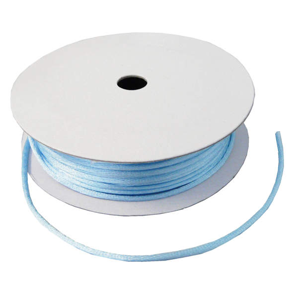 Kordel hellblau Satinkordel 2 mm x 10 m aus Satin