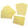 Doppelkarten strohgelb, 10,5 x 15 cm, 5er Set, 220 g m²