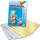 Fotokartonblock gold und silber DIN A4, 10 Blatt