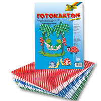 Fotokarton mit Streifen 10 Blatt, 25x35 cm, 300g/m²