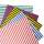 Fotokarton mit Streifen 10 Blatt, 25x35 cm, 300g/m²