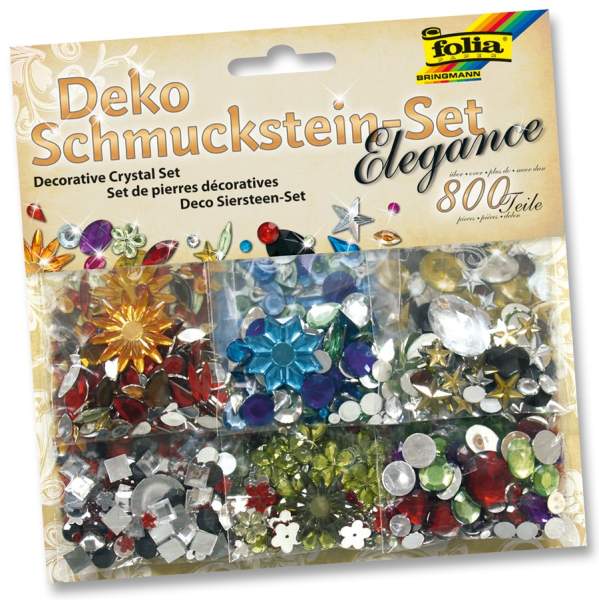 Schmucksteine Set Mix mit 800 Teilen
