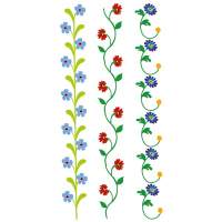 3D Deco Transfers Blumenbordüren