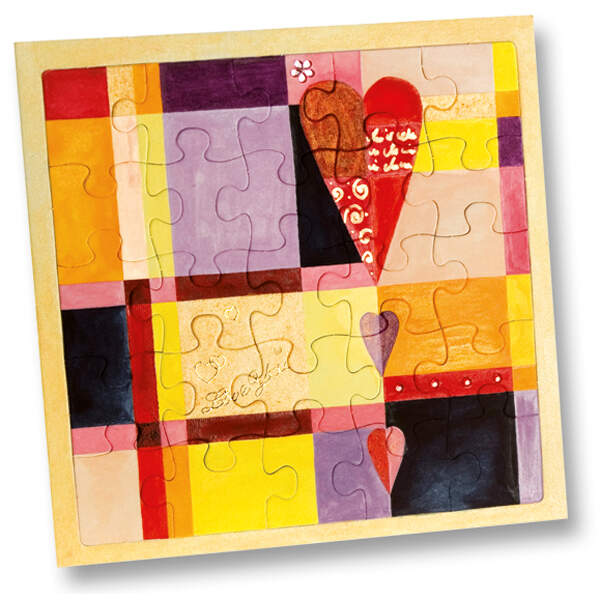 Puzzle mit Legerahmen 21x21cm, 25-teilig