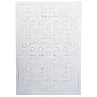 Puzzle mit Legerahmen DIN A4, 35-teilig, blanko weiß