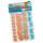 Moosgummi Glitter-Sticker Schmetterlinge, orange/blau, 40 Stück