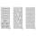 Reliefsticker Wir heiraten, 10 Blatt silber, ca. 10 x 24 cm