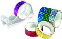 Holographischer Selbstklebefilm, farbig sort, 12mmx2m, 6...
