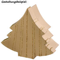 Geschenkboxen Tanne, 6 Stück bunt