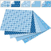 Faltblätter BASICS Blau, 15x15 cm, 50 Blatt