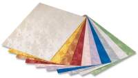 Kreativkarton Damast metallic, 10 Blatt, 23x33 cm,...