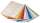 Kreativkarton Damast metallic, 10 Blatt, 23x33 cm, 230g/m²