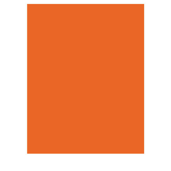 Tonpapier orange 100 Blatt, DIN A4, 130g/m² Tonzeichenpapier