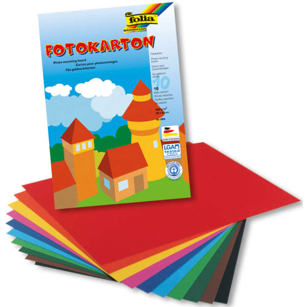 Fotokartonmappe 10 Blatt, 22x32 cm, 300g/m²